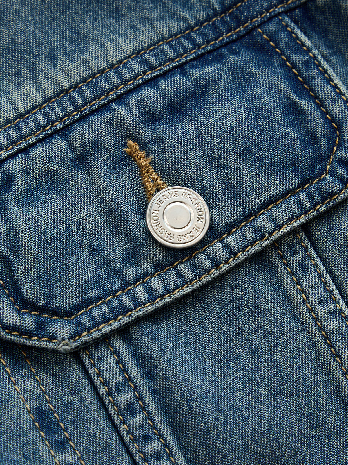 Blå Denim Skjortklänning med Skärp