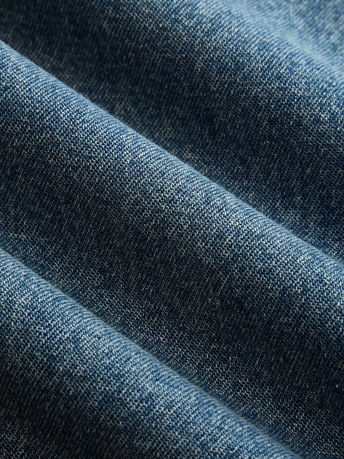 Blå Denim Skjortklänning med Skärp