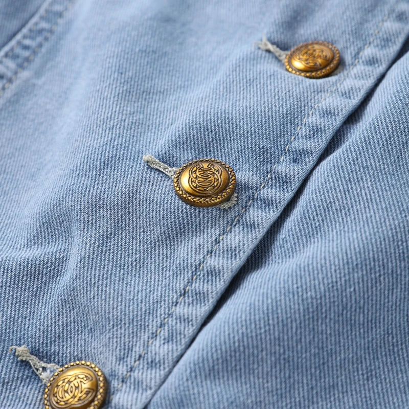 Blå Snäckmönstrad Skjorta och Shorts i Matchande Set