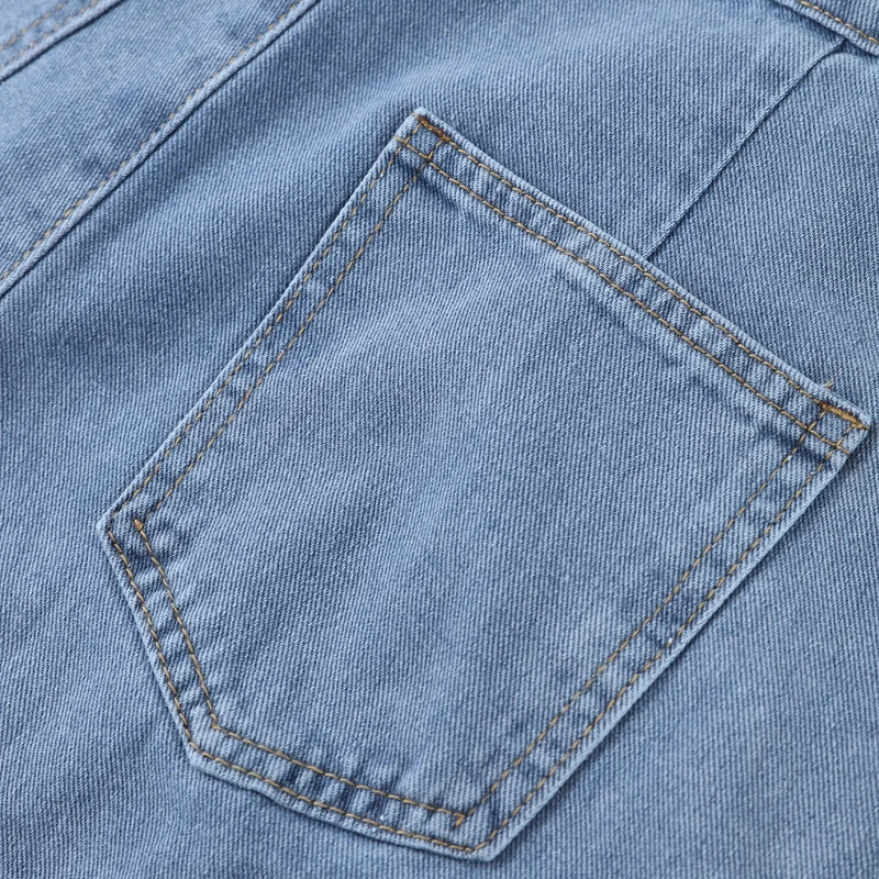 Blå Snäckmönstrad Skjorta och Shorts i Matchande Set